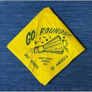 Vintage 1962 Kern County CA BSA Boy Scouts of America Neckerchief Space Scarf
